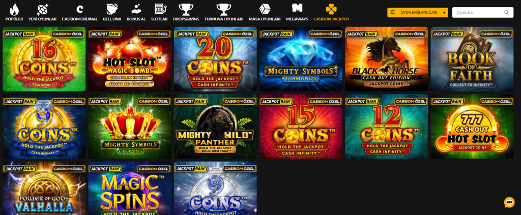 Casibom Jackpot Games