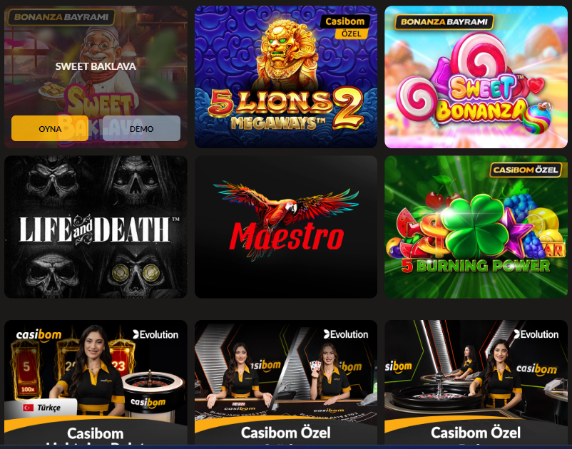 Casibom’s Demo Games
